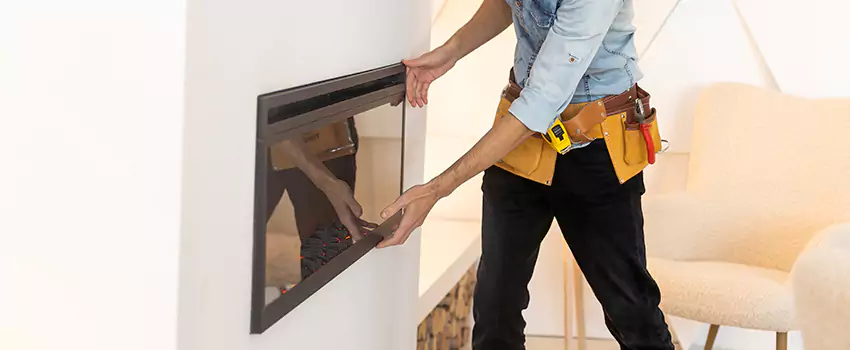 Metal Fireplace Installation in Pacifica, California
