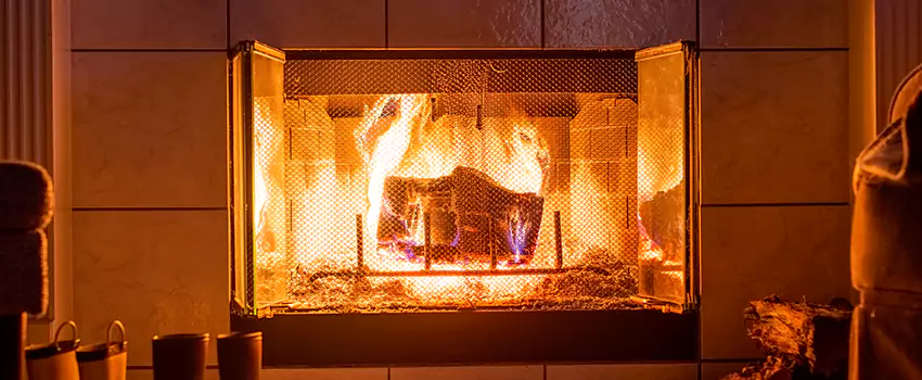 Mendota Hearth Landscape Fireplace Installation in Pacifica, California