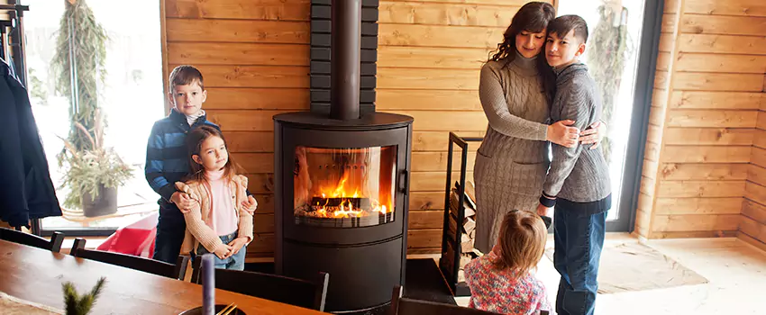 Morso Cast Iron Fireplace Insert Installation in Pacifica, California