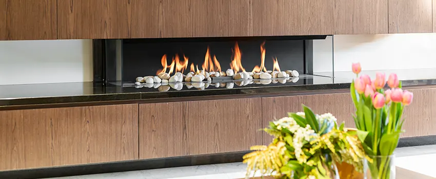 Double-height Fireplace Design Refurbishment in Pacifica, California